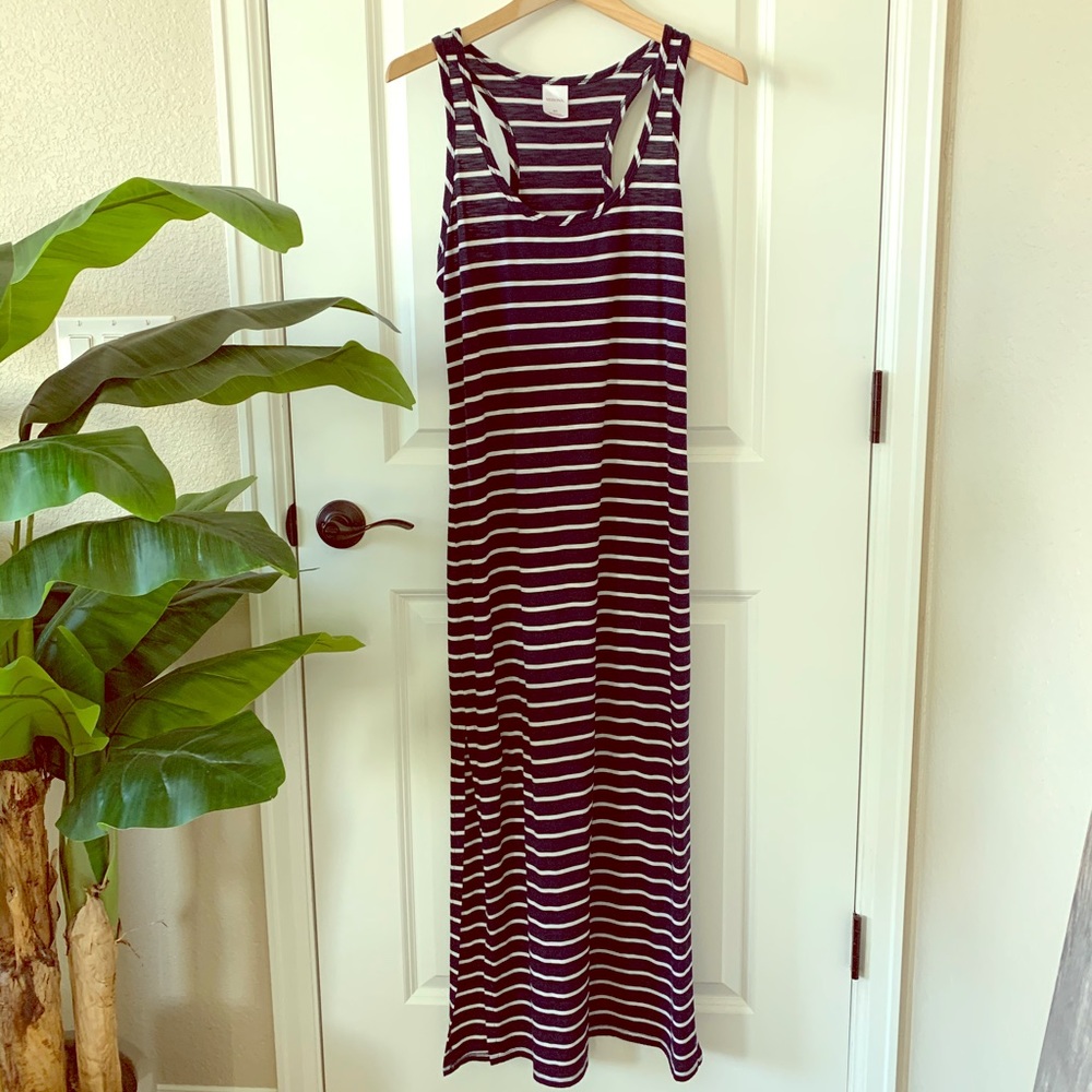 Navy Stripe Merona Maxi Dress